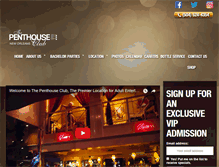 Tablet Screenshot of penthouseclubneworleans.com